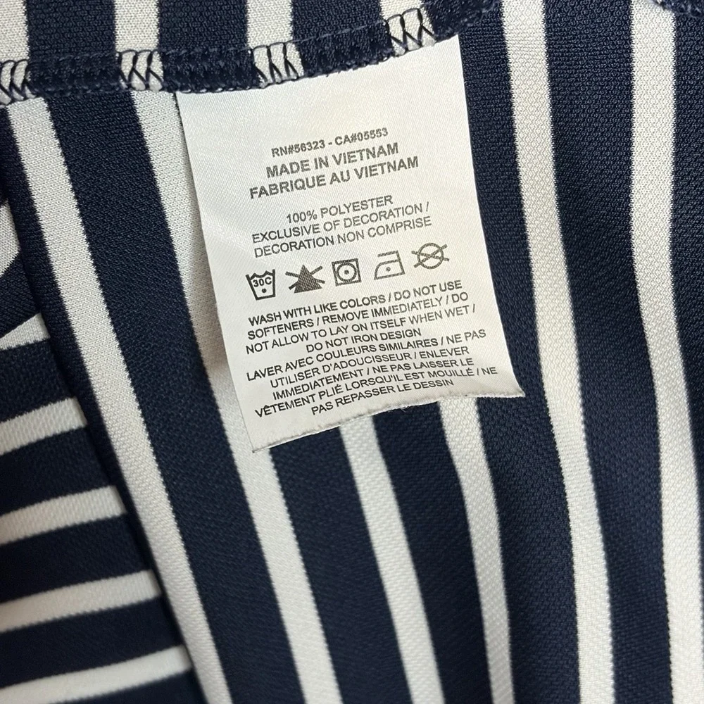 Nike Polo ETSU BUC’s Shirt Mens XL Navy Stripe ETSU Short Sleeve Dri-FIT/~READ‎